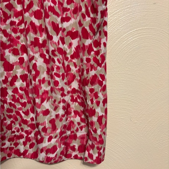 Chico's Vibrant Pink and Cream Sleeveless Blouse - Picture 7 of 8